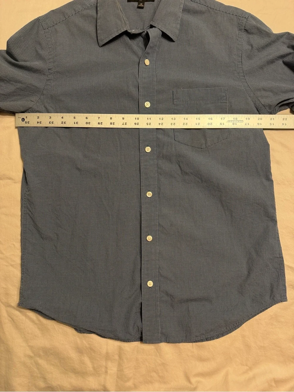 Banana Republic Button Front Shirt Size M Blue